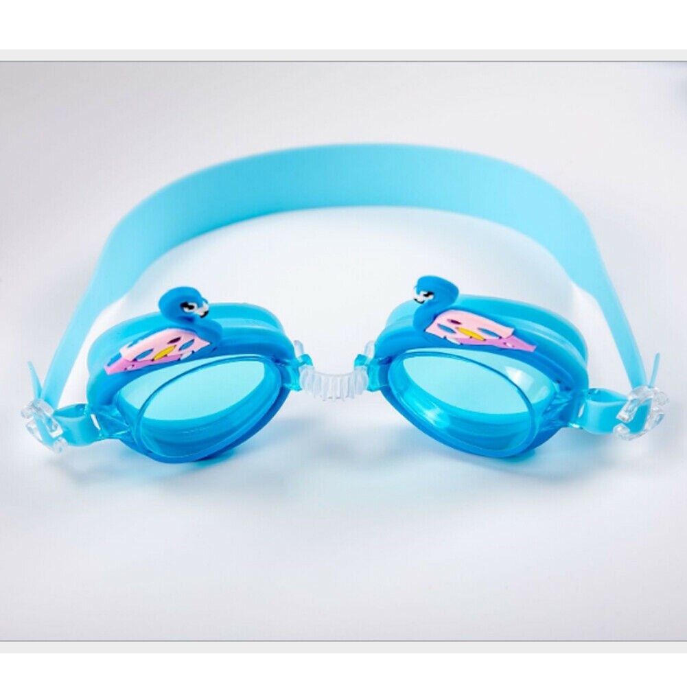 Børn svømmebriller pool strand hav svømmebriller børn søde dyr svane fisk drenge piger briller 3-8y: Burgunder