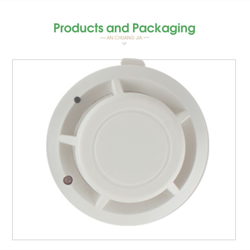 High sensitive stable smoke sensor independent fire alarm sound-light smoke detector for office school hotel home protection