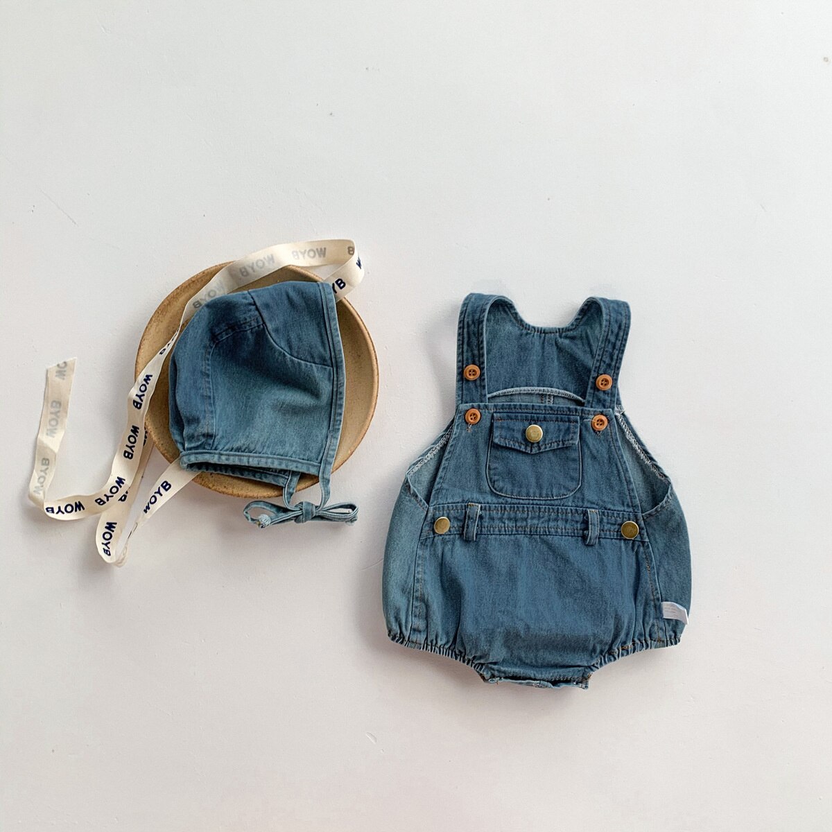 2 Stks/set Baby Foto Kostuum Pasgeboren Haak Knit Overall Bib Broek Hoed Kleding Pak Meisjes Jongens Fotografie Props