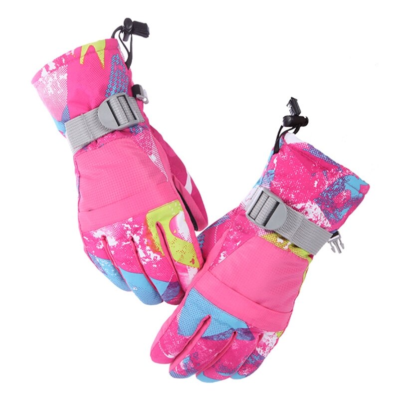 Erwachsene Winter Warme Berg Snowboard Touchscreen Ski Handschuhe Wasserdicht Volle Finger Handschuhe für draussen Motorrad: M Rose rot