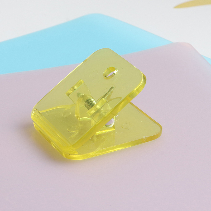 1PC Acrylic Clamp Paper Clips Ticket Holder Paper Documents Organizer Student School Office Supplies Bookmark Binder Clip: 6