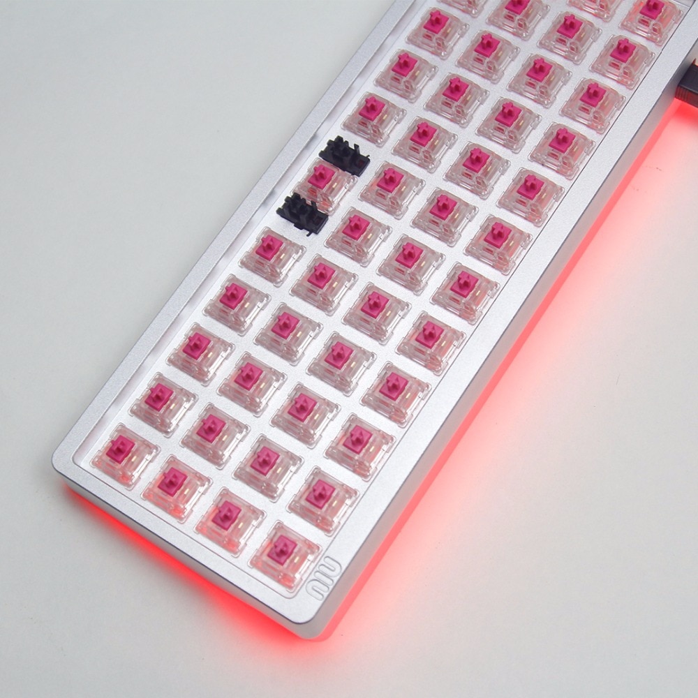 KBDfans NIU MINI 40% layout Custom mechanical keyboard PCB RGB underground QMK program