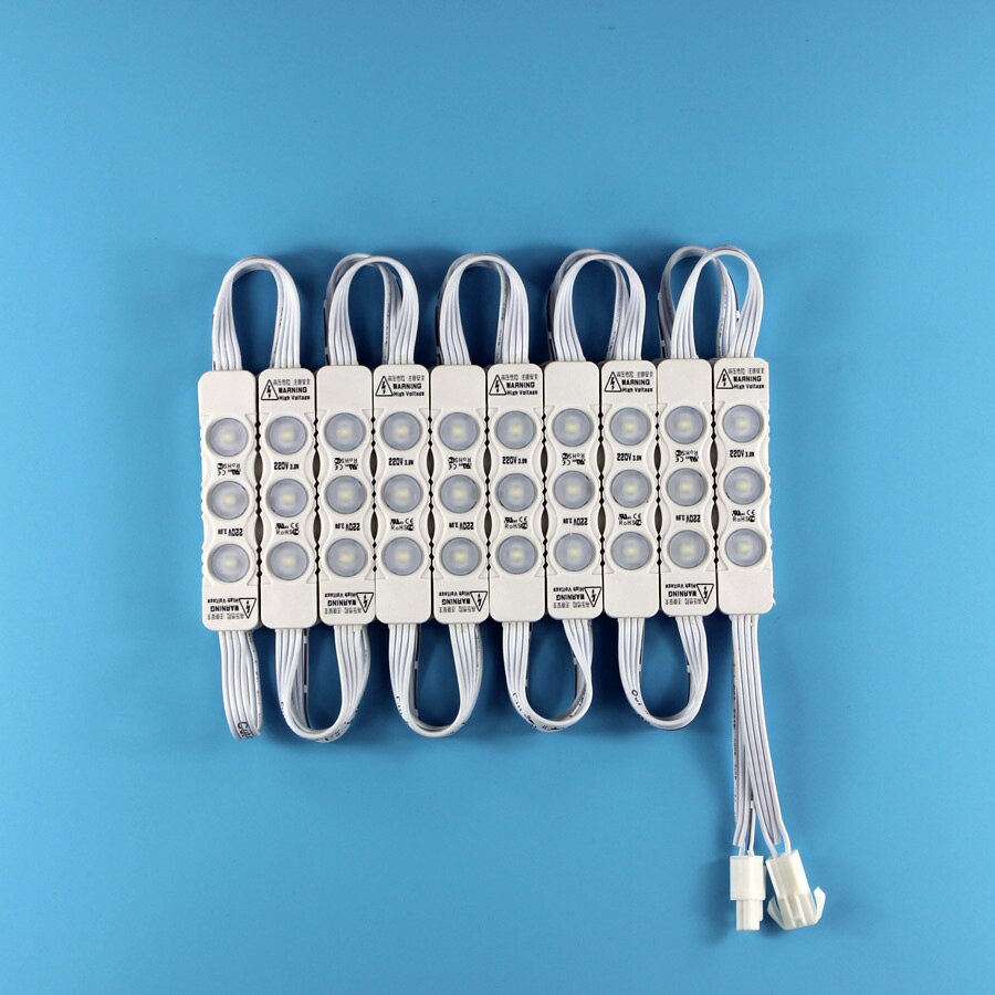 20PCS/Lot High Brightness Led Module 220V 110V IP65 Injecton Led Module Waterproof Use Outdoor For Advertising Light Sign