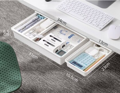 Hidden drawer storage box under the desk large desk office good things shelf under the desk hidden artifact: S L