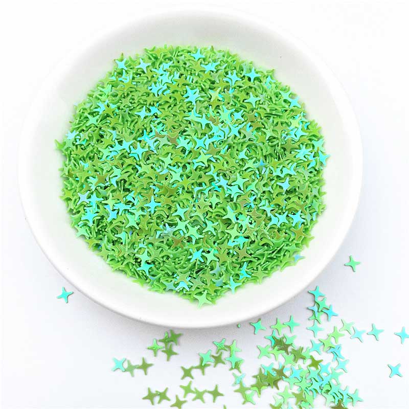 4 mm vierpuntige ster kruis ster pailletten pvc kristal modder flitsende nagels schoonheid make-up kralen bruiloft feest gooien confetti  jj350: 8