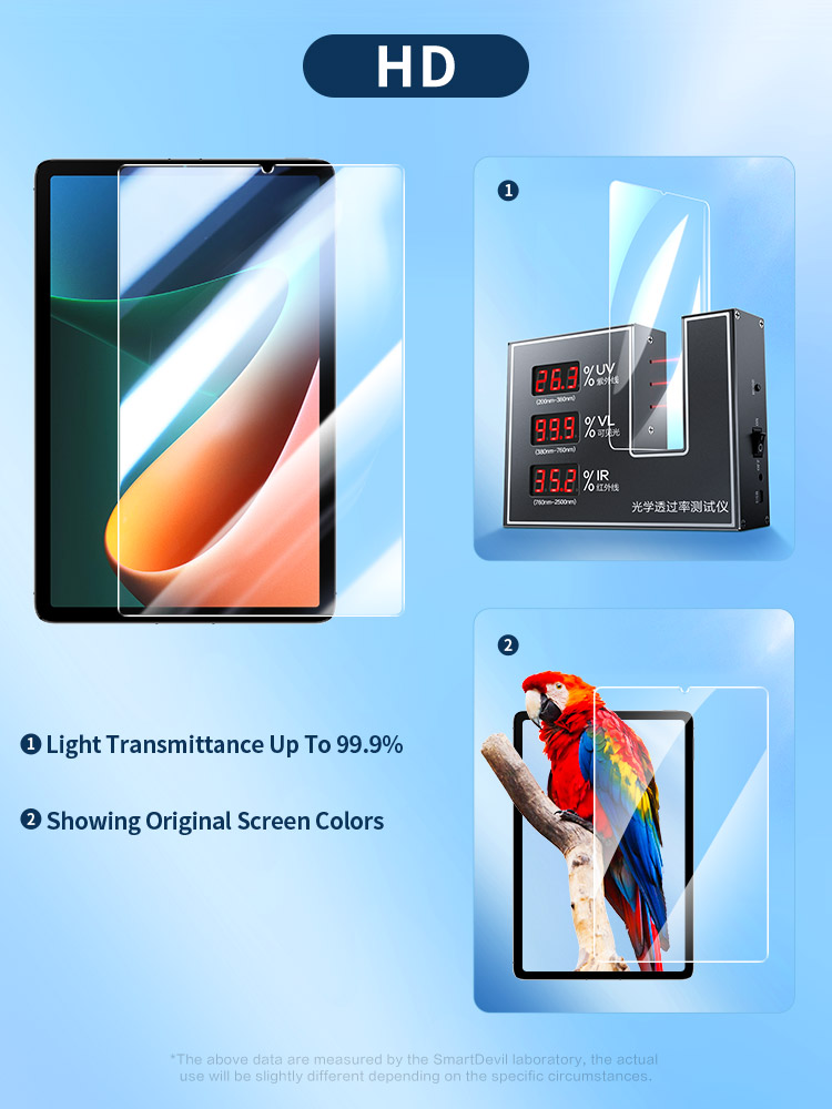 SmartDevil Tempered Glass for Xiaomi Mi Pad 5 5 Pro 11 inch Tablet Glass 9H Screen Protector HD Anti Blue Light Protective Film