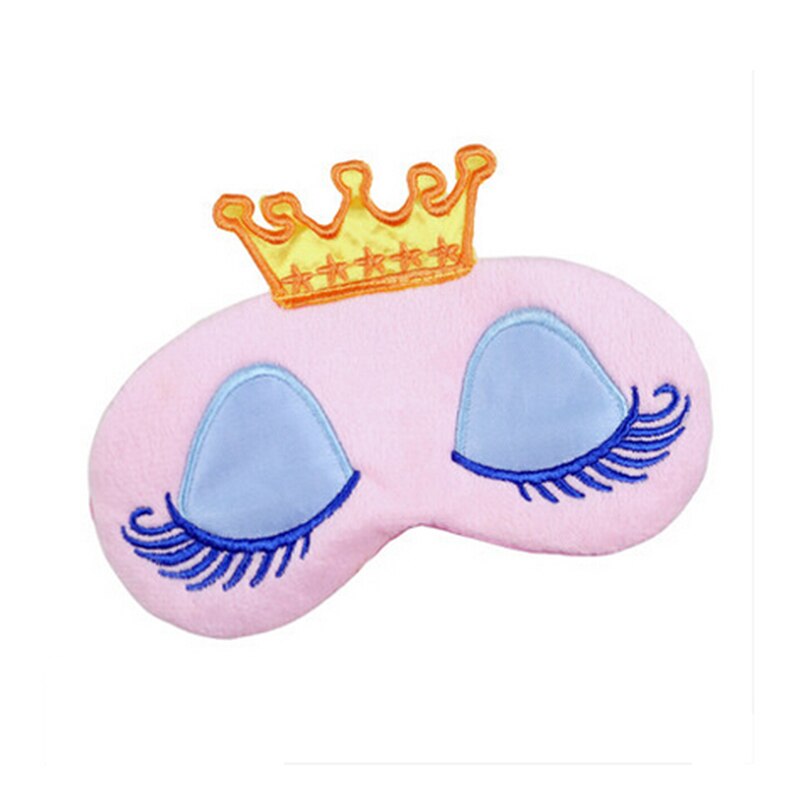 1PC Frauen Mädchen Schlaf Maske Rest Reise Entspannen Schlafen Hilfe Augenbinde Abdeckung Augenklappe Schlaf Maske fallen Schlaf Rest 3D Auge Maske: Rosa