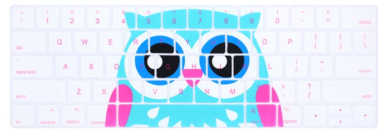 Til macbook pro touch bar 13 15 a1706 a1989 a1707 us version silikone tastatur cover skin med flot print touchbar 13.3 15.4: 4