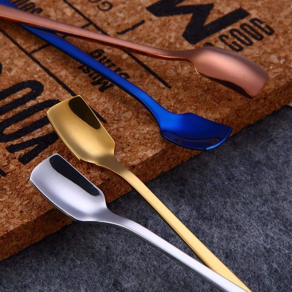 1Pcs Stainless Steel Long handle Iced Tea Spoon Coffee Spoon Cold Drink Fruit Juice Long Ice Scoop Drinking Tools