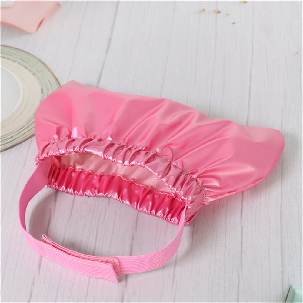 Gorro de ducha para gatos, capucha de agua antiorejas, impermeable, ajustable, a prueba de orejas, para baño, SUMINISTROS DE ASEO para mascotas: Pink / S