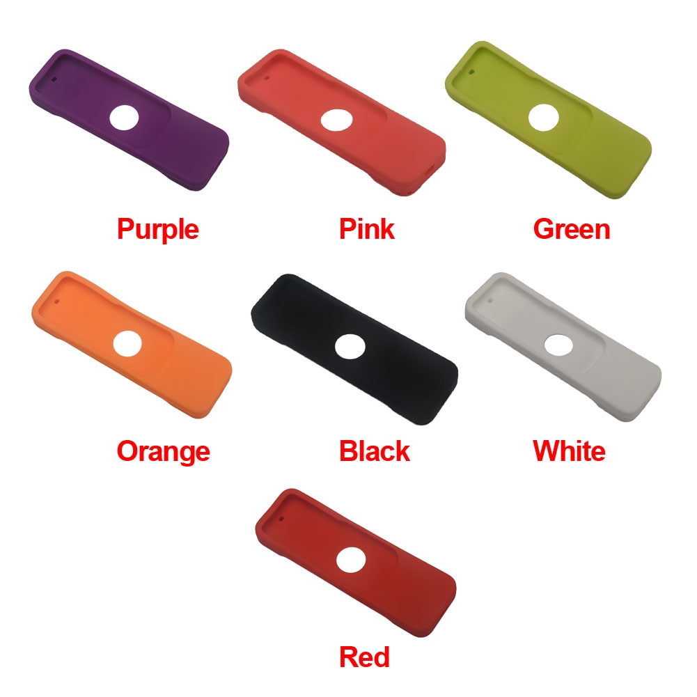Protective Case For Apple TV Remote Control Colorful Silicone Waterproof Dust Remote Control Cover Skin
