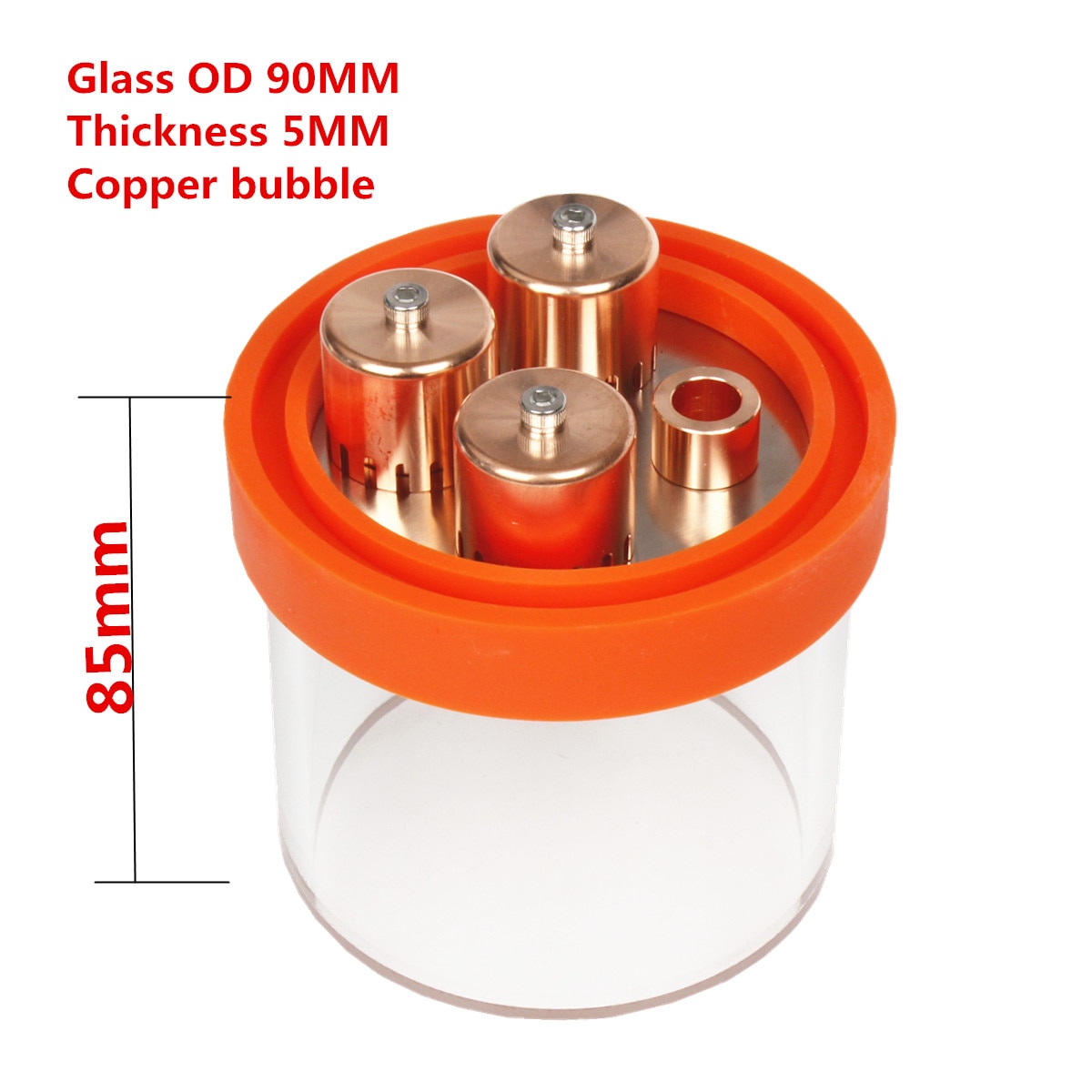 Glass bubble plates section with copper bubble plate Stainless steel bubble board for distillation