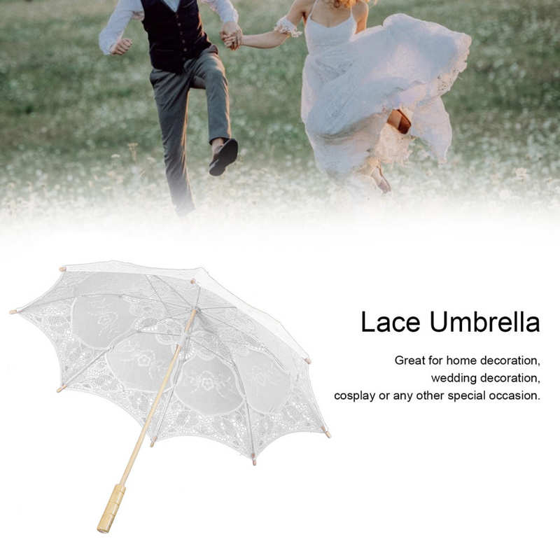 Kant Paraplu Wedding Bridal Parasol Paraplu Voor Fotografie Props Bruiloft Levert