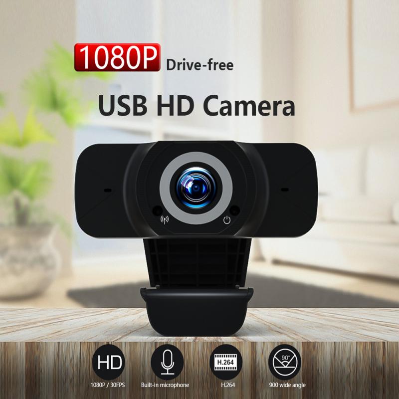 Webcam 1080P Web Camera Full HD Computer Camera 110 Degree Widescreen With Microphone For Video Conference/Video Call/Live