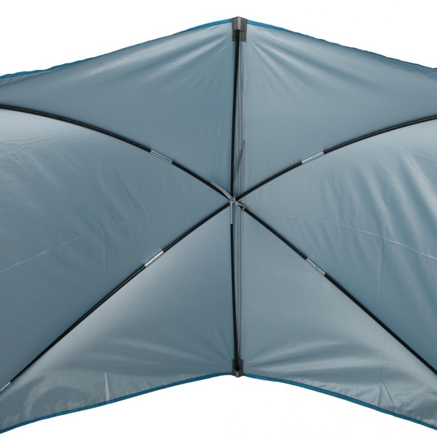 Sommar sandstrand markis silverbeläggning dubbel fällbar portabel utomhus solskydd praktisk anti-uv sandstrand tält markis