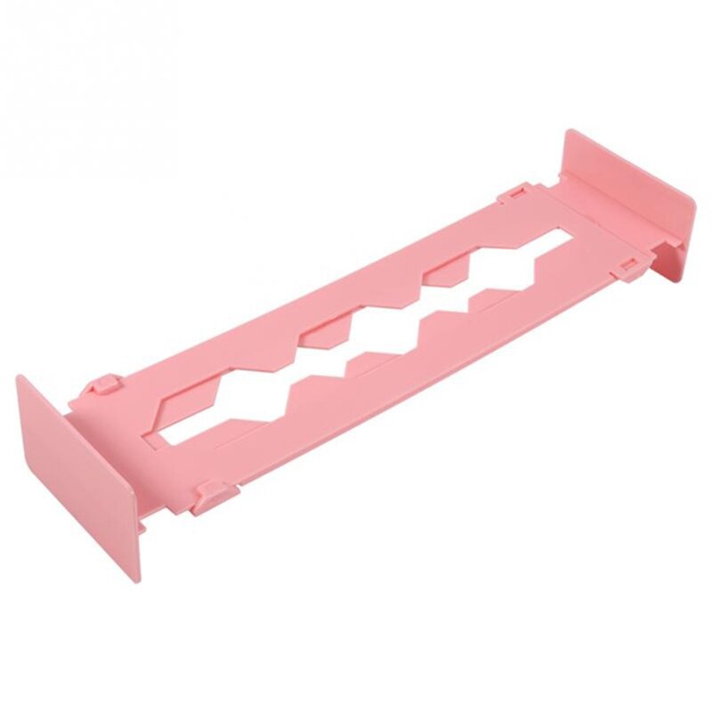 Séparateur de tiroir réglable en plastique, organisateur rétractable, extensible, panneau de séparation multifonction, bricolage, maison, bureau, cuisine: Rose