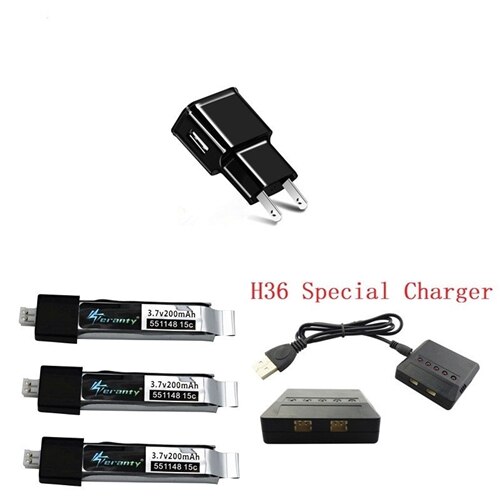 Upgraded For V911 F929 F939 Battery with Charger sets for WLtoys V911 F929 F939 RC Helicopter 3.7V 200mAh 551148 Battery EU / US: Navy Blue