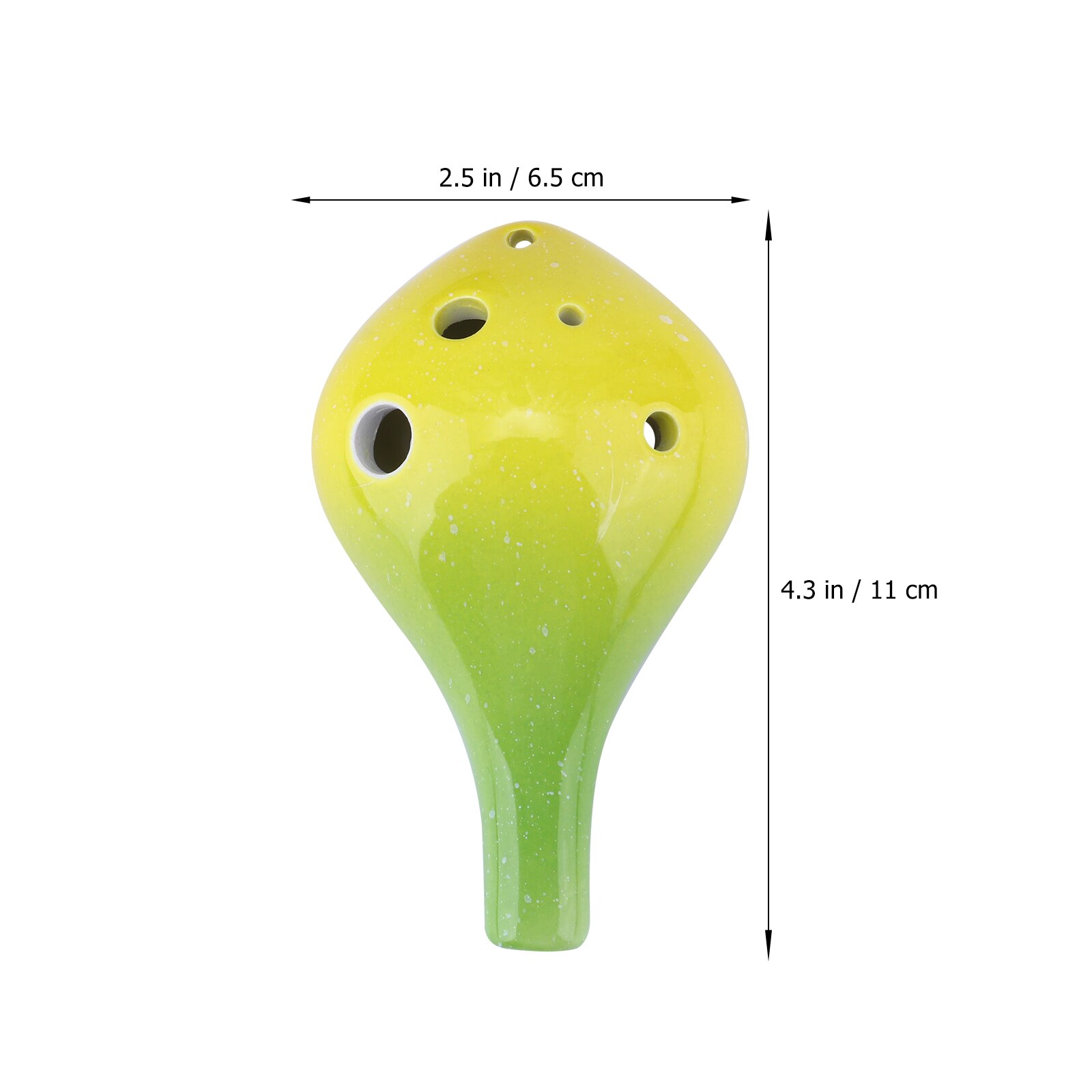 6 Holes Ceramic Ocarina Bottle Style Ocarina Musical Instrument for Beginner