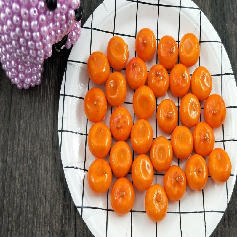 10 stks/partij simulatie model van mini fruit decoratieve groenten compote van kunstmatige fruit Simulatie oranje Ongeveer 2 cm