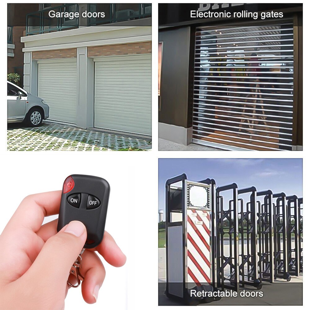 Bil kloning fjernbetjening elektrisk kopi controller mini trådløs sender switch 2 knapper bil nøgle fob 433 mhz til dør hjem