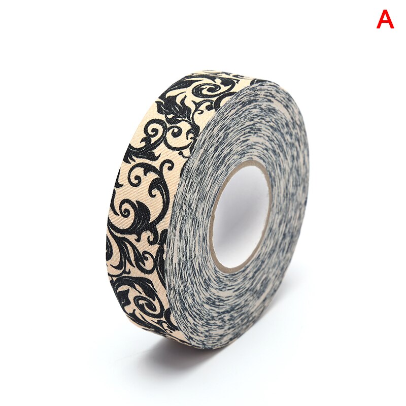 Jääkiekkomailan teippi 1pc 2.5mm x 25m monikäyttöinen värikäs urheiluturvallisuus puuvillakangas parantaa jääkiekkoa sulkapallo golfteippi: A