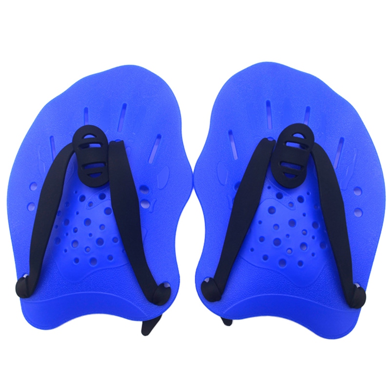 Zwempeddels Training Verstelbare handhandschoenen met zwemvliezen Padvinnen Flippers voor heren Dames Kinderen: Blauw