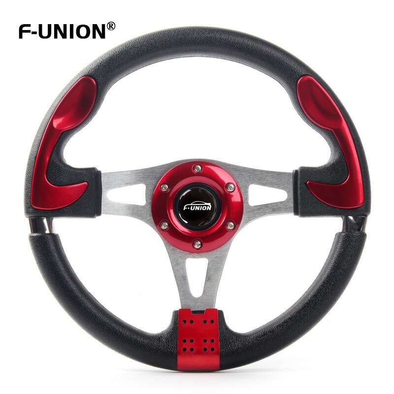 Car Accessories Sports Steering Wheel Quick Release Modified Steering Wheel 13 Inch 330mm Aluminum Moving Rudder: red