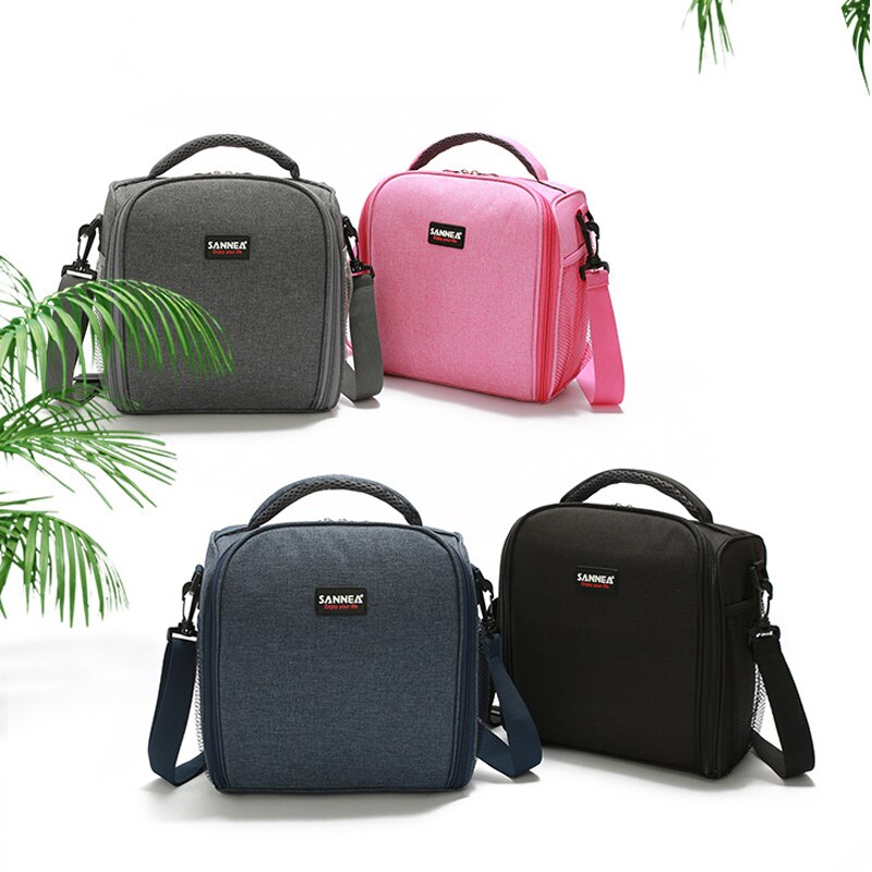 kühltasche faltbar lunchtasche Isolierte Mittagessen Tasche cool Tasche für Mittagessen Boxen Gestreiftes Wasserdichtes Gewebe Faltbare Picknick-Handtasche für Frauen, Erwachsene, Studenten und freundlicher