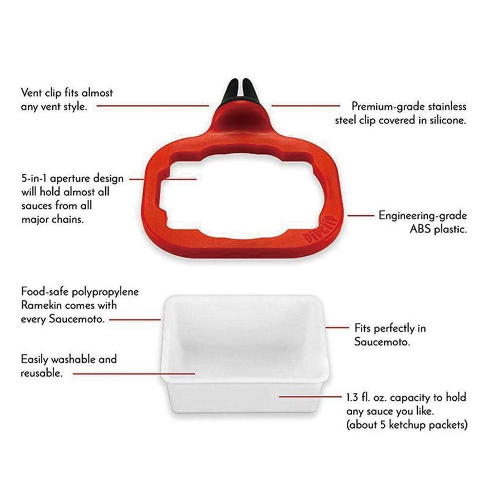 En holder i sovs til ketchup og dypning af saucer, der kan tages af, ramekin kan tages af de saucer, der kommer i poser