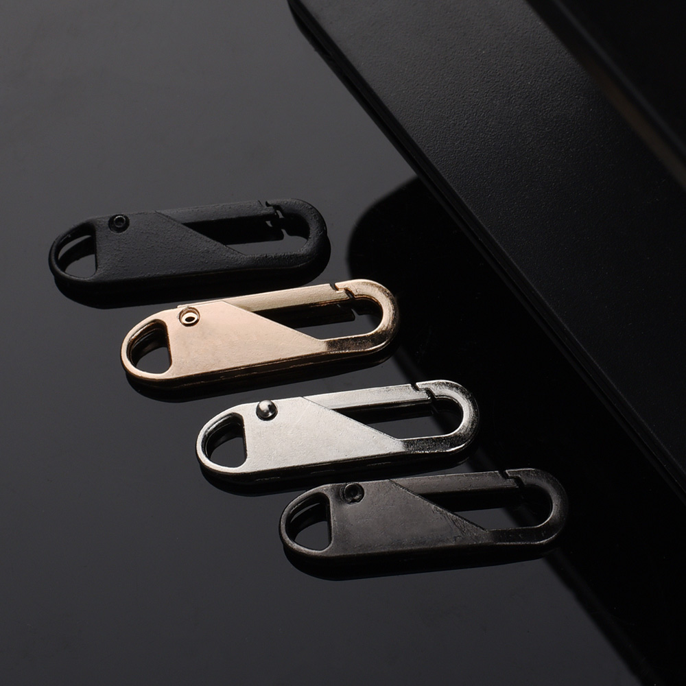 5pcs Universal Replacement Zipper Slider Metal Alloy Removal Zipper Puller Luggage Bag Zip Head DIY Craft Sewing Tool Repair Kit