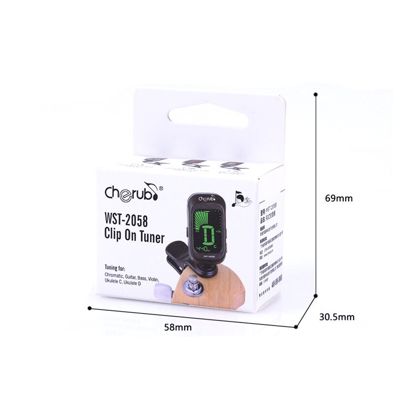 Guitar/Bass/Ukulele/Violin/Tone Tuner Beginner Bass Tuner Musical Instrument Accessories