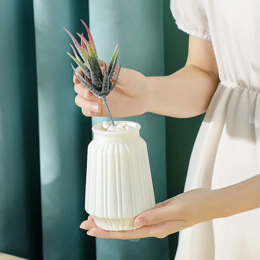 Handgemaakte Bloempot Voor Unieke Decoratie In Woonkamer Elegante Decoratie Vazen Voor Bloemen Blauw