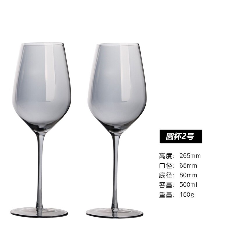 Champagneglas sølv røg grå plating drikke vinglas riste fløjter bryllup dekoration: A4 500ml