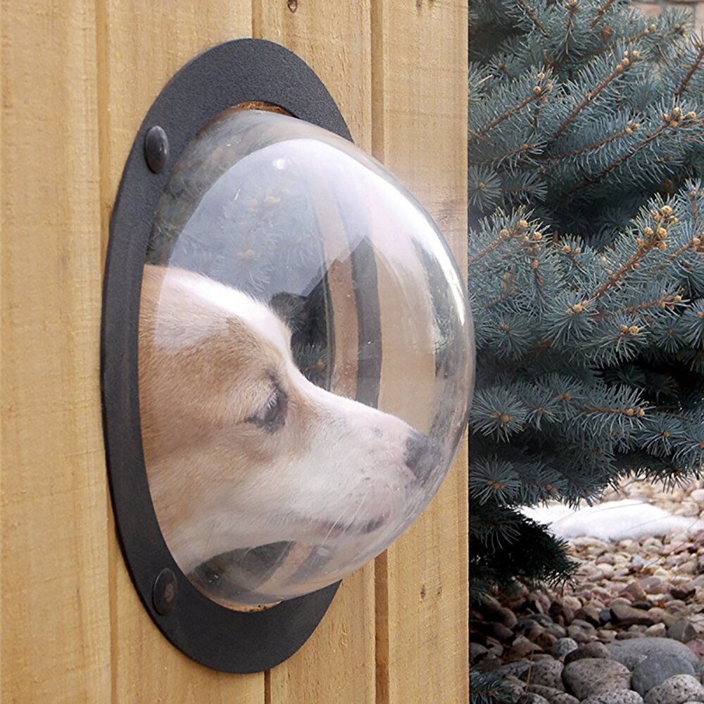 Hond Hek Venster Voor Pet-Duurzaam Acryl Hond Dome Voor Achtertuin Hek, Hond Huis, Verminderde Blaffen, benodigde Hardware