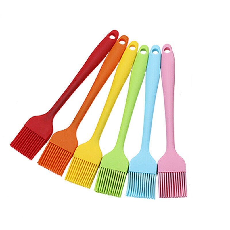 1Pc Silicone Pastry Soft Brush Roasting Food Cake Baking Pasting Kitchen Tool Resist High Temperature PM0204-PM0209