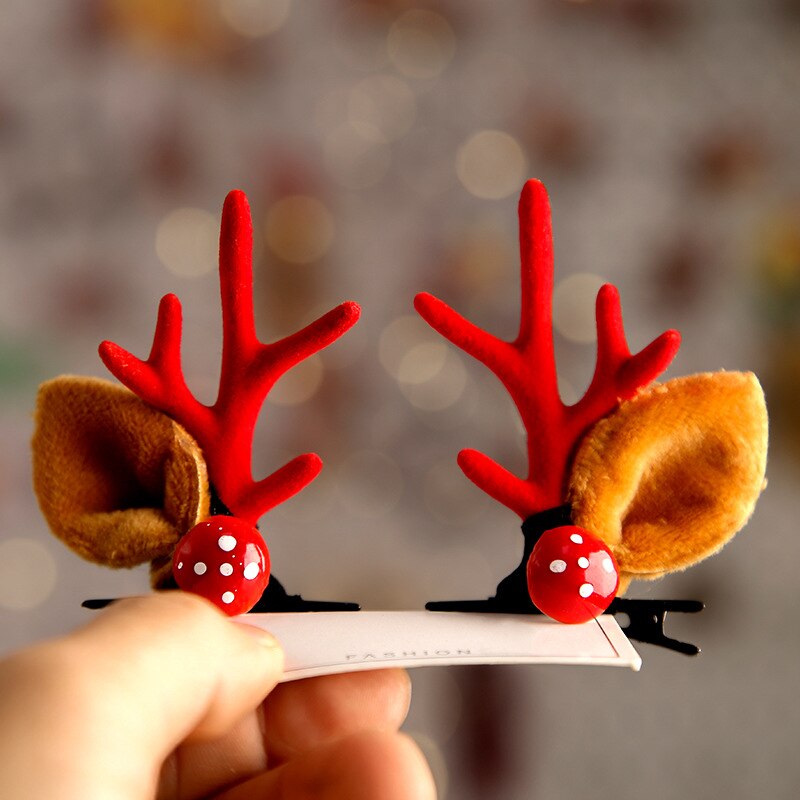 Cute Antlers Dog Cat Kid Hari Accessories Christmas Supplies for Pets Girls Santa Claus Puppy Mascotas Hairpin Hearwear: 3