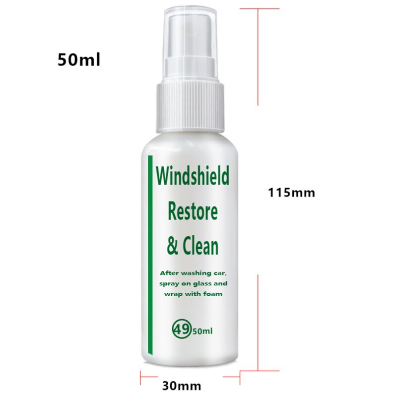 50ml Automotive Glass Coating Agent Rainproof Agent Glass Rain Mark Oil Film Remover Car Glass Multifunction Cleaner Tools