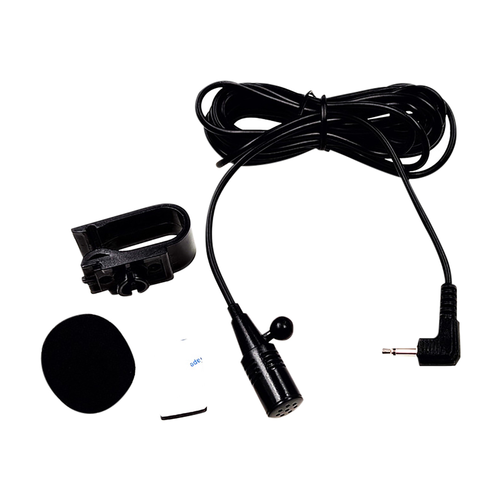Microphone de voiture 2.5mm Clip Jack Plug micro stéréo Mini Microphone externe filaire 2 pôles Mono câble de voiture avec support mousse coupe-vent