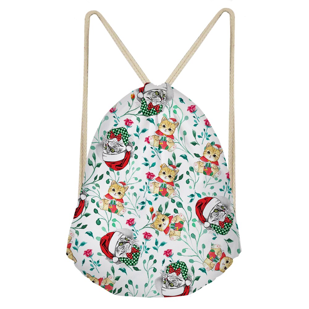 Kerstmis Kat Jaar Tasje Bag Voor Partij Decoratie Voor Eerste Verjaardag Meisje Party Kids Gunst Mochila niños: HS02024Z3