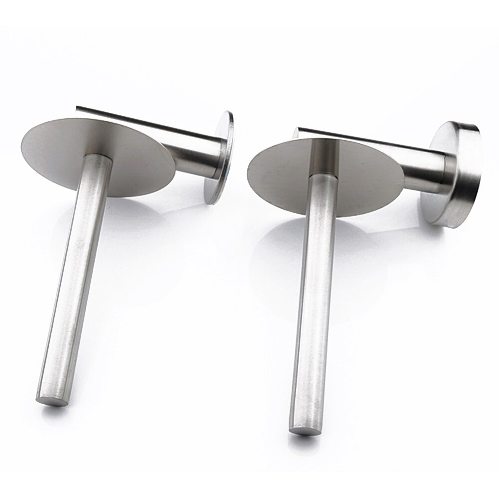 Stainless Steel Wall-mounted Standable Towel Rack Pole Paper Roll Holder
