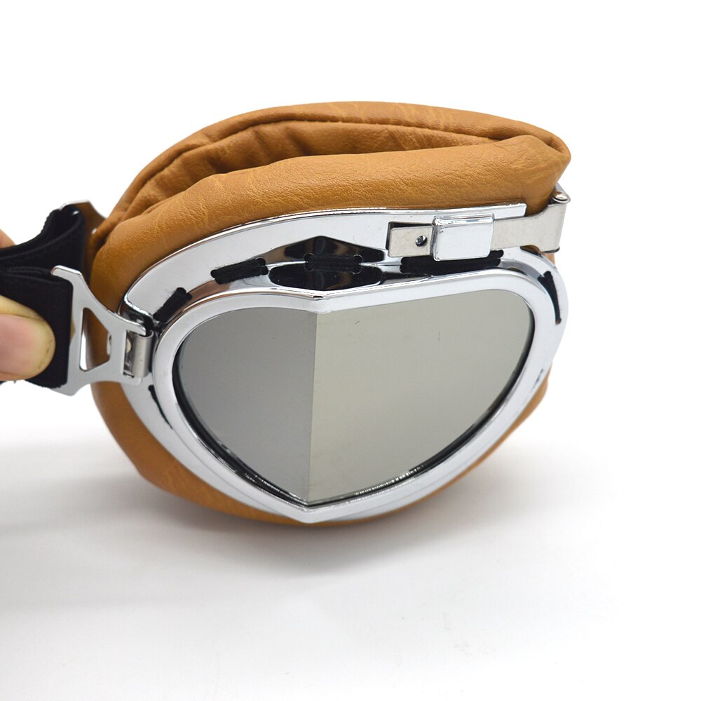 Evomosa Zilveren Lens Retro Motorbril Motocross Moto Cross Bril Country Flexibele Fietsen Sport Eye Helmen