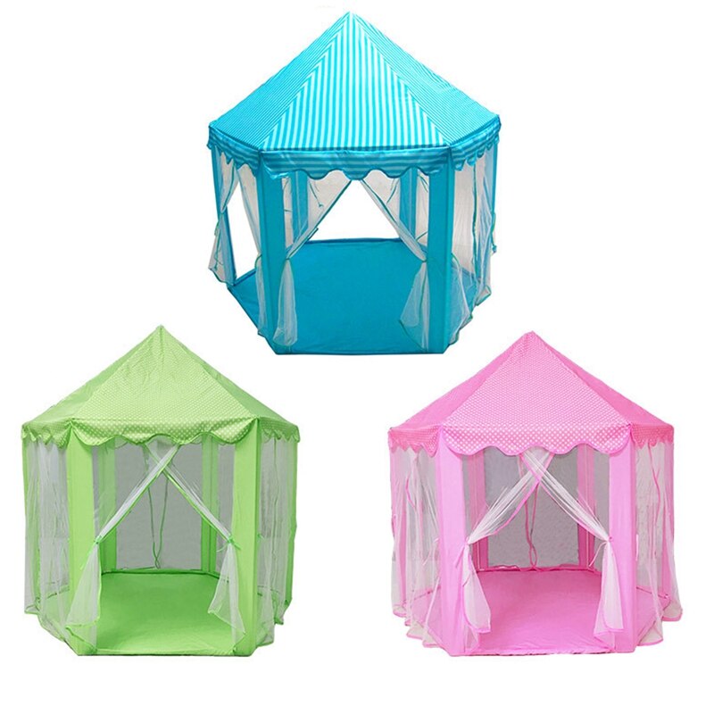 Spielen Fee Haus drinnen Und draussen freundlicher Spielen Zelt Hexagon Prinzessin Burg Spielhaus Für Mädchen Lustige