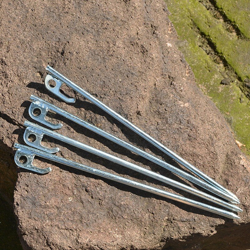 5Pcs Heavy Duty 304 Stainless Steel Camping Awning Tent Stake Peg For Anchoring Tent Tarps Landscaping Garden Plants