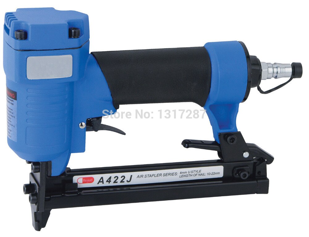 Luftstifter  j422- c pneumatisk smal krone stiftemaskin 4mm u stil, spikerlengde :10-22mm 4-7 bar 60-110 psi