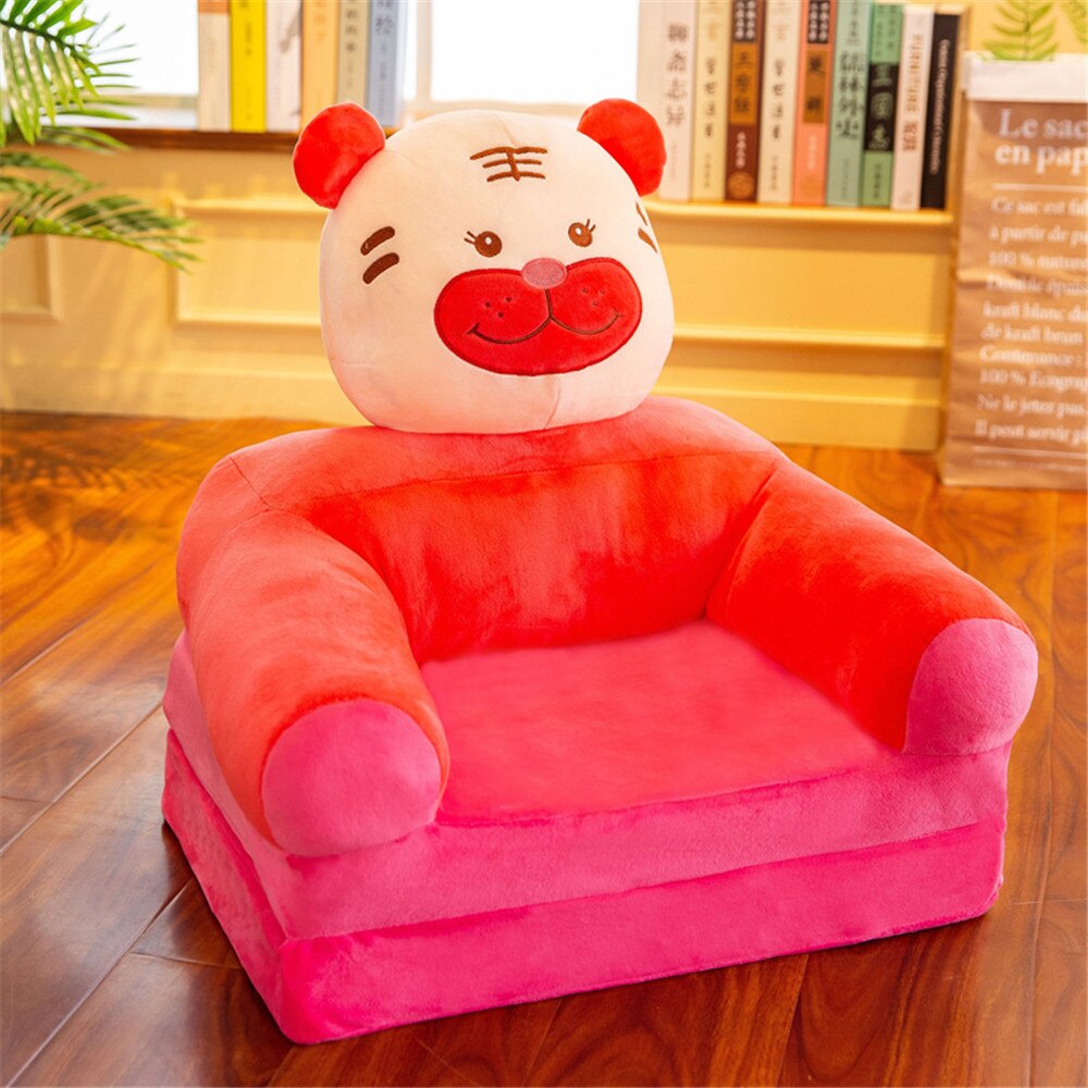 Baby Kids Sofa Alleen Cover Geen Vullen Cartoon Crown Seat Kinderen Stoel Nette Bladerdeeg Huid Peuter Kinderen Cover Voor Sofa vouwen: 17