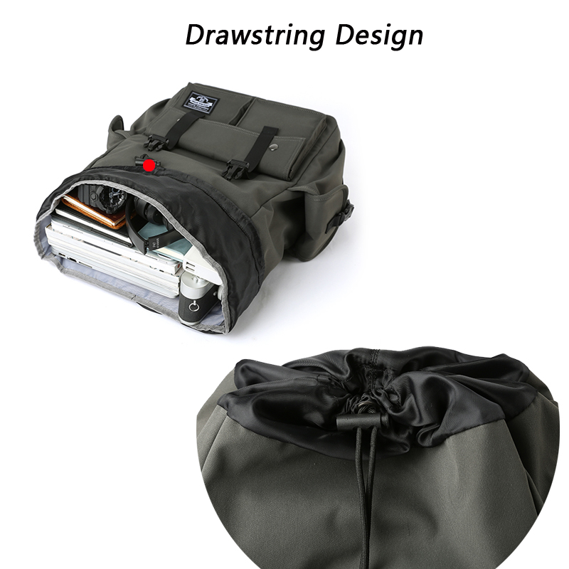 Drawstring Backpack for Men Oxford Waterproof 17.3 inch Laptop Mochila Large Capacity Travel Durable College Backpack