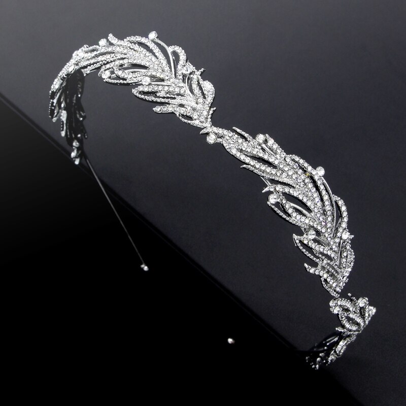 Handgemaakte Crystal Bridal Hoofdband Mini Bruids Hoofdtooi Hoofdtooi Diner Hoofddeksels Bruiloft Haar Accessoires
