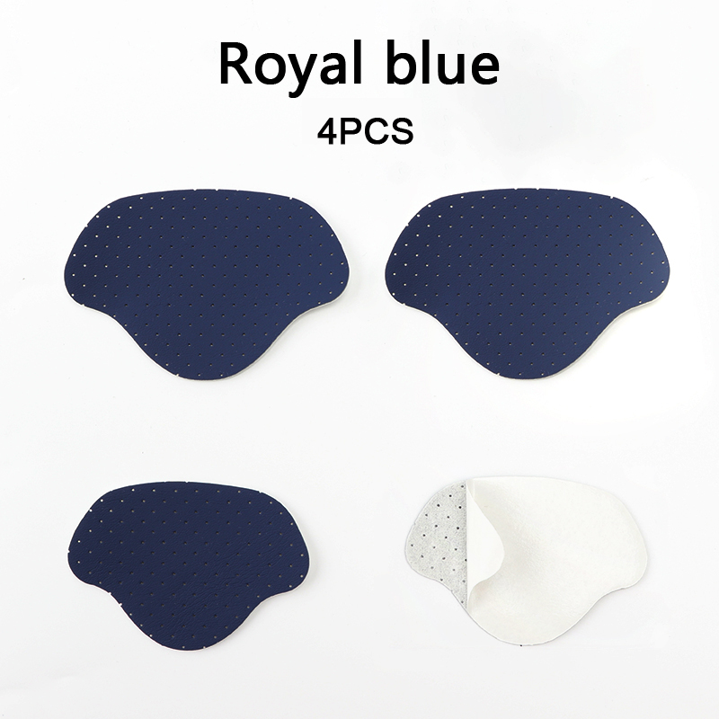 Subvención para reparación de talones zapatos adhesivos con agujeros plantillas para zapatillas parche almohadillas para talón pegatina protectora para talón insertos antidesgaste para el cuidado de los pies 4 Uds: Negro