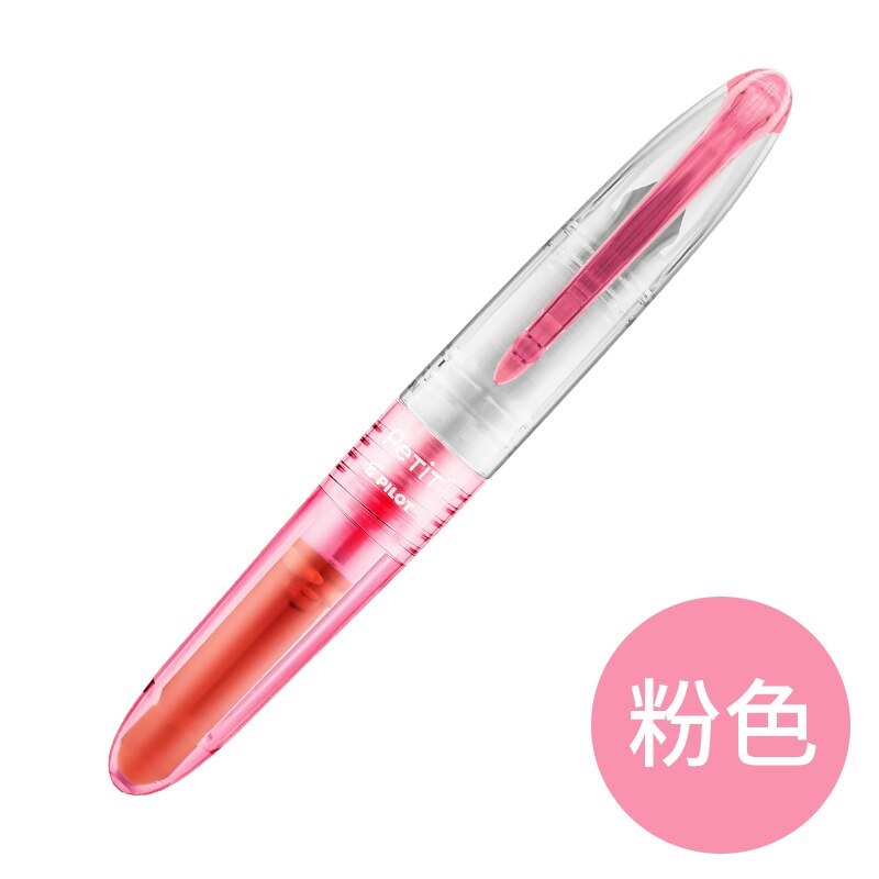 PILOT SPN-20F PETIT Mini Fountain Pens Fine Tip Writing Calligraphy Colorful Transparent Body Portable Pocket Pen: Baby Pink