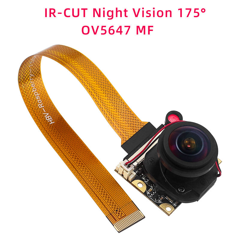 Raspberry Pi 5 Camera 5MP 1080P Optioneel Nachtzicht Groothoek IR-CUT FF AF-camera's voor RPI 5 Pi5 Nul: Bruin